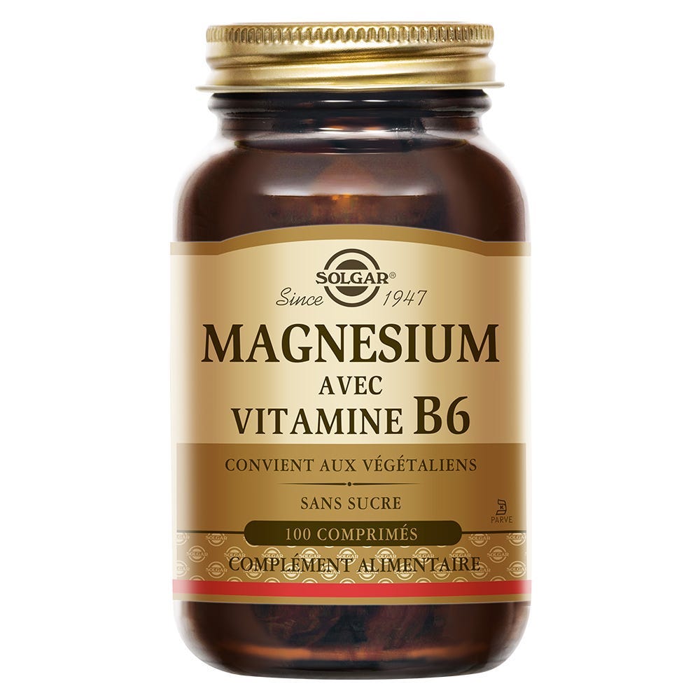Magnésium avec Vitamine B6 | Solgar - FR