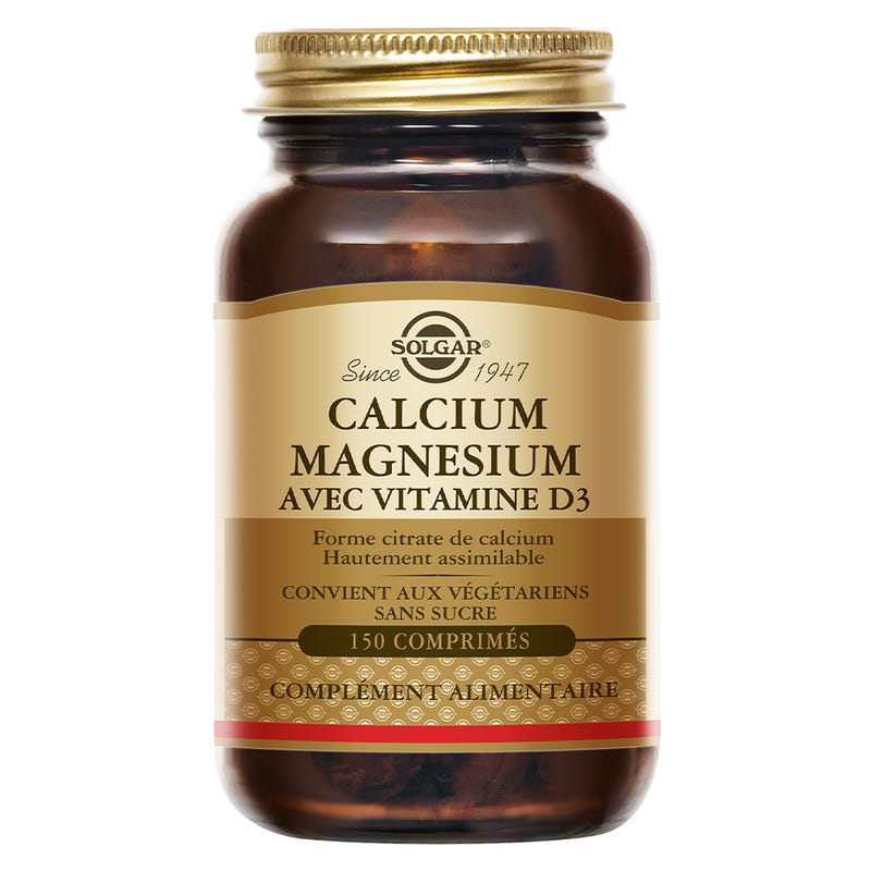 Calcium Magnésium Vitamine D3 | Solgar - FR