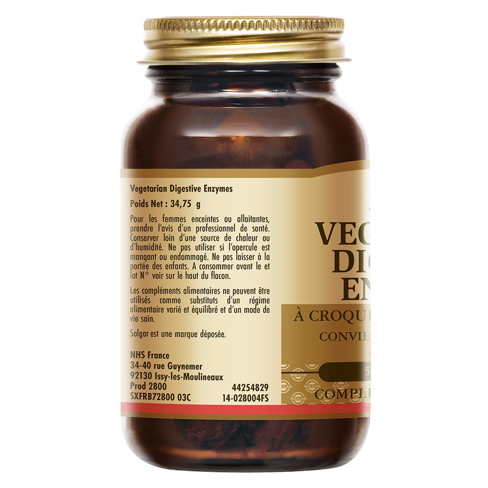 Vegetarian Digestive Enzymes Solgar FR